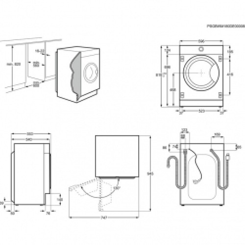 Electrolux EW7W368SI Iebūvējamā veļas mašīna image 3