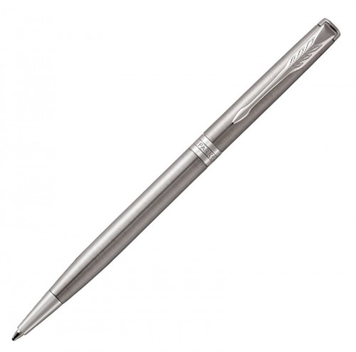 Lodīšu pildspalva Parker Sonnet Stainless Steel CT 0,7mm must image 1