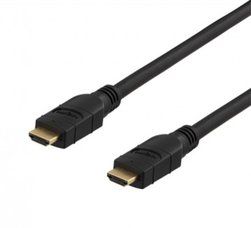 DELTACO PRIME Aktyvus HDMI kabelis, 15m, HDMI Type-A, 4K, Juodas / HDMI-3150