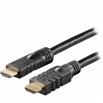 DELTACO Aktyvus HDMI kabelis, 4K, Ultra HD, HDMI Type A ha, 15m, juodas / HDMI-1150