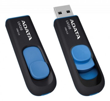 USB 3.0 atmintis A-DATA UV128 128GB, juoda/mėlyna / ADATA-73