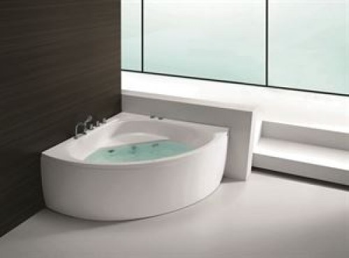 Vento Угловая массажная ванна со смесителем 1380x1380x60 image 1