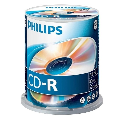 PHILIPS CD-R 80 700MB CAKE BOX 100 image 1