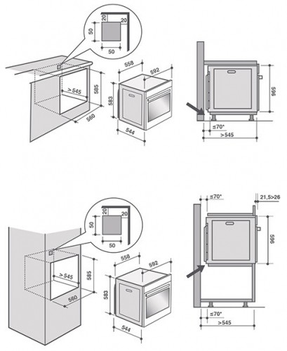 Built-in oven with steam  De Dietrich DOS7585X image 2