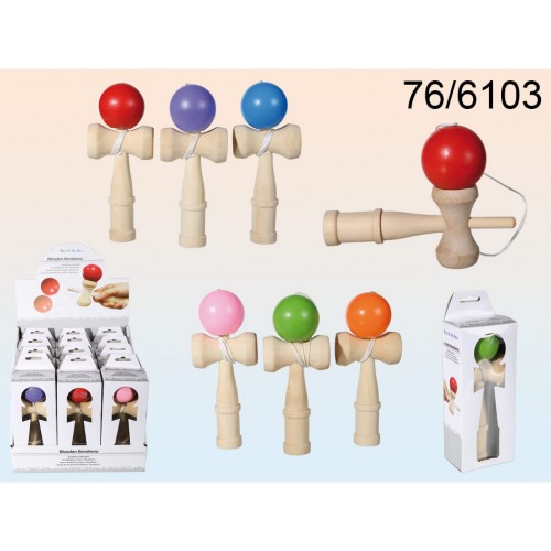 Kendama 76-6103 rotaļļieta koordinācijas attīstīšanai (Violeta) image 1