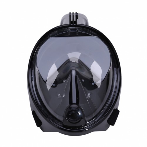 Snorkelēšanas sejas maska (niršanas maska) L/XL melna image 5