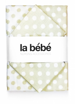 La Bebe™ Nursing La Bebe Cotton Dots Art.42092 Gultas veļas komplekts 3-dalīgs 150x210 cm