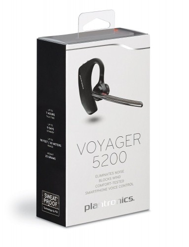 Plantronics Voyager 5200 Premium Multipoint / A2DP / AVRCP / Bluetooth 4.1 Brīvroku Austiņa Melna image 5