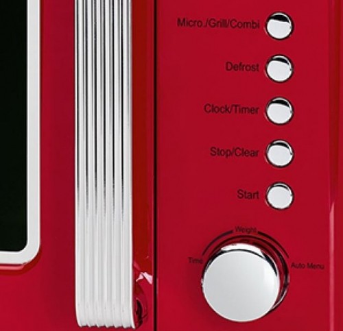 Retro Microwave With Grill Clatronic MWG790R red image 4