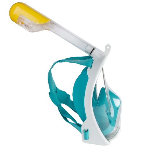 Snorkelēšanas sejas maska (niršanas maska) L/XL zaļa/tirkīza image 5