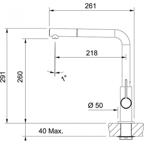 Franke Neptune Evo Chromed-White 115.0373.944 Кухонный смеситель с выдвижным душем image 2