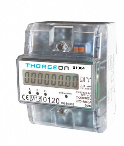 Thorgeon ENERGY METER CT 3 Phase 3 1.5(6)A – 01004 Elektroenerģijas skaitītājs image 1