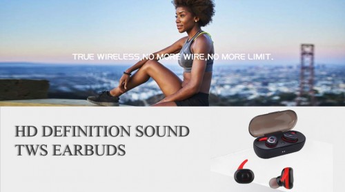 TWS MICRO wireless earbuds with microphone and charging case (White) image 5
