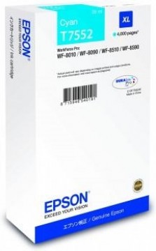 Ink Epson T7552 cyan XL | WF-8010/WF-8090/WF-8510/WF-8590