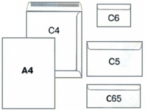 самоклеящийся почтовый конверт C6 College 114x162мм, 1000 шт/уп image 1