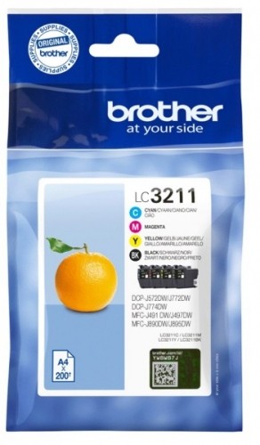 BROTHER LC3211VALDR VALUE PACK (LC3211 BK/C/M/Y) image 1