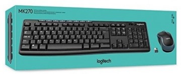 Logitech MK270 WRL Kомплект Клавиатура + Мышь Черный (ENG)