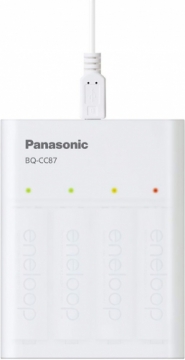 Panasonic Batteries Panasonic eneloop charger BQ-CC87USB + 4x1900