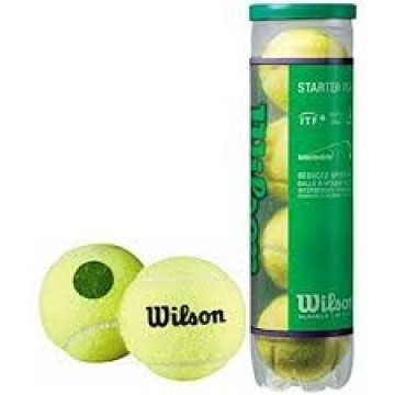 WILSON STARTER PLAY GREEN– kaste ar 18 tubiem (72 bumbas)