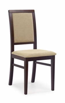 SYLWEK 1 chair color: dark walnut/TORENT BEIGE