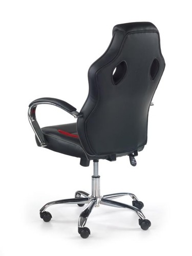 SCROLL executive o.chair, color: black / red / grey image 2