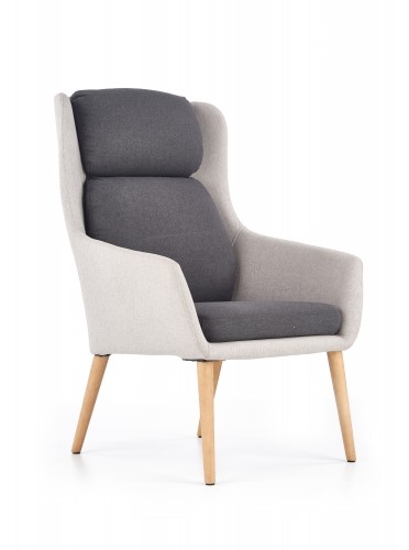 PURIO leisure chair, color: light grey / dark grey image 1