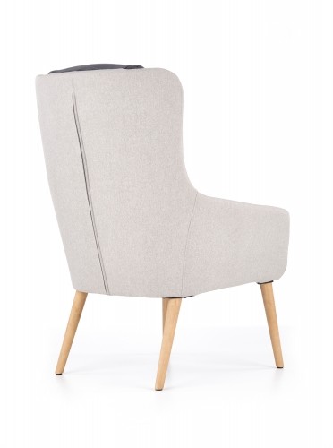 PURIO leisure chair, color: light grey / dark grey image 2