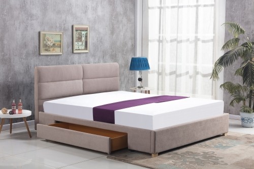 MERDIA bed, color: beige image 1