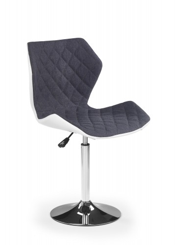 MATRIX 2 bar stool, color: white / grey image 1