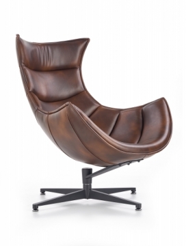LUXOR leisure chair, color: dark brown
