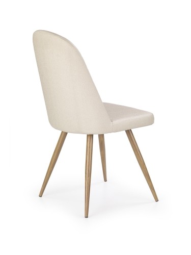 K214 chair, color: dark cream / honey oak image 2