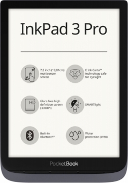E-Reader|POCKETBOOK|InkPad 3 Pro|7.8"|1872x1404|Grey|PB740-2-J-WW