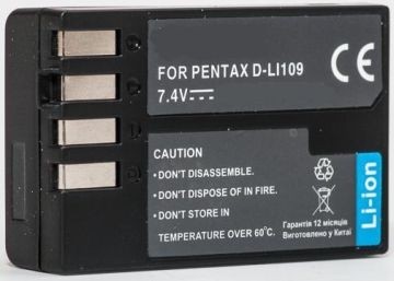 Pentax, battery D-Li109