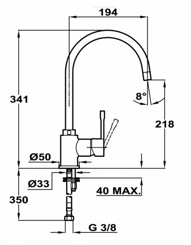 Teka MTP SP 995 TG Kitchen faucet metalic onyks image 2