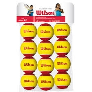 WILSON STARTER RED BALLS ( 12 gb. )