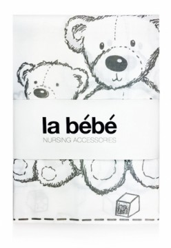 La Bebe™ Nursing La Bebe Cotton White Bears Art.44657 Комплект детского постельного белья из 3х частей 105x150см