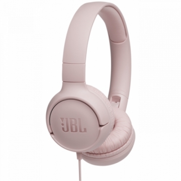 JBL on-ear austiņas ar mikrofonu , rozā - JBLT500PIK
