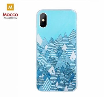 Mocco Trendy Winter Silikona Apvalks Priekš Samsung A600 galaxy A6 (2018) Ģeometriskā Ziemas Motīvs