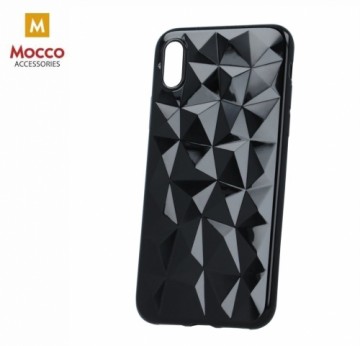 Mocco Trendy Diamonds Silikona Apvalks Apple iPhone XS Max Melns