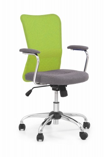 ANDY chair color: grey/lime green image 1