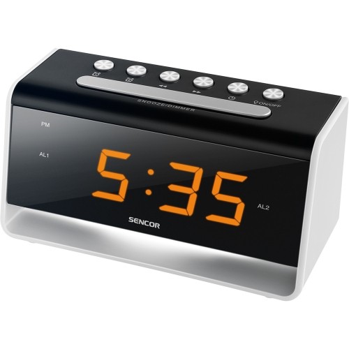 Часы с будильником и ночной LED-под Sencor SDC 4400 W image 1