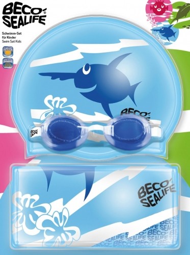 Beco Swimming set SEALIFE: googles + cap + bag 96054 6 blue image 1