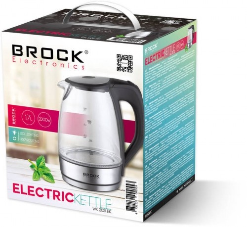 Brock Electronics BROCK Tējkanna elektriskā. 1,7 L, 1850-2200W image 3