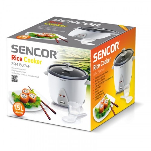 Котел для приготовления риса  Sencor SRM 1500 WH image 2