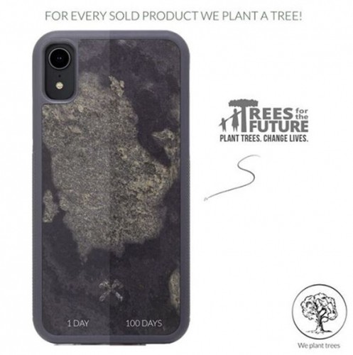 Woodcessories Stone Collection EcoCase iPhone Xr camo gray sto054 image 4