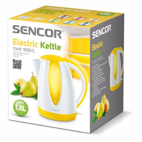 Kettle Sencor SWK1816YL white/yellow image 2
