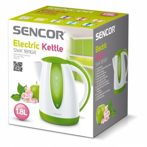Kettle Sencor SWK1811GR white/green image 2