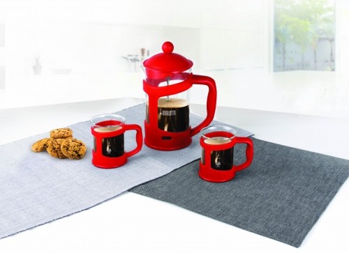 Set Coffee Press and Mugs Bialetti red image 2