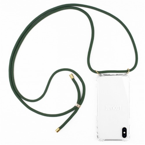 Lookabe Necklace iPhone X/Xs gold green loo013 image 2