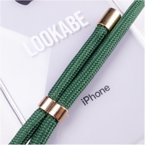 Lookabe Necklace iPhone Xs Max gold green loo015 image 2